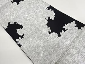 菊尽くし模様織出し名古屋帯